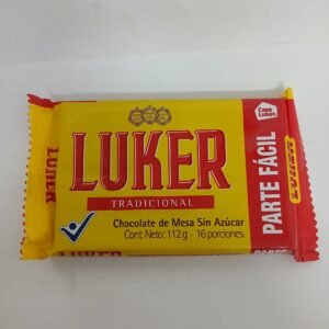 Chocolate Luker tradicional sin azúcar 112g